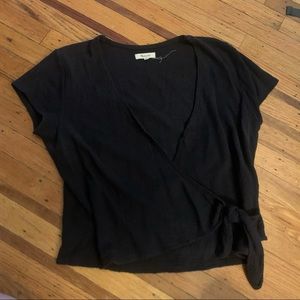 Texture & Thread (Madewell) Wrap-Tie Top